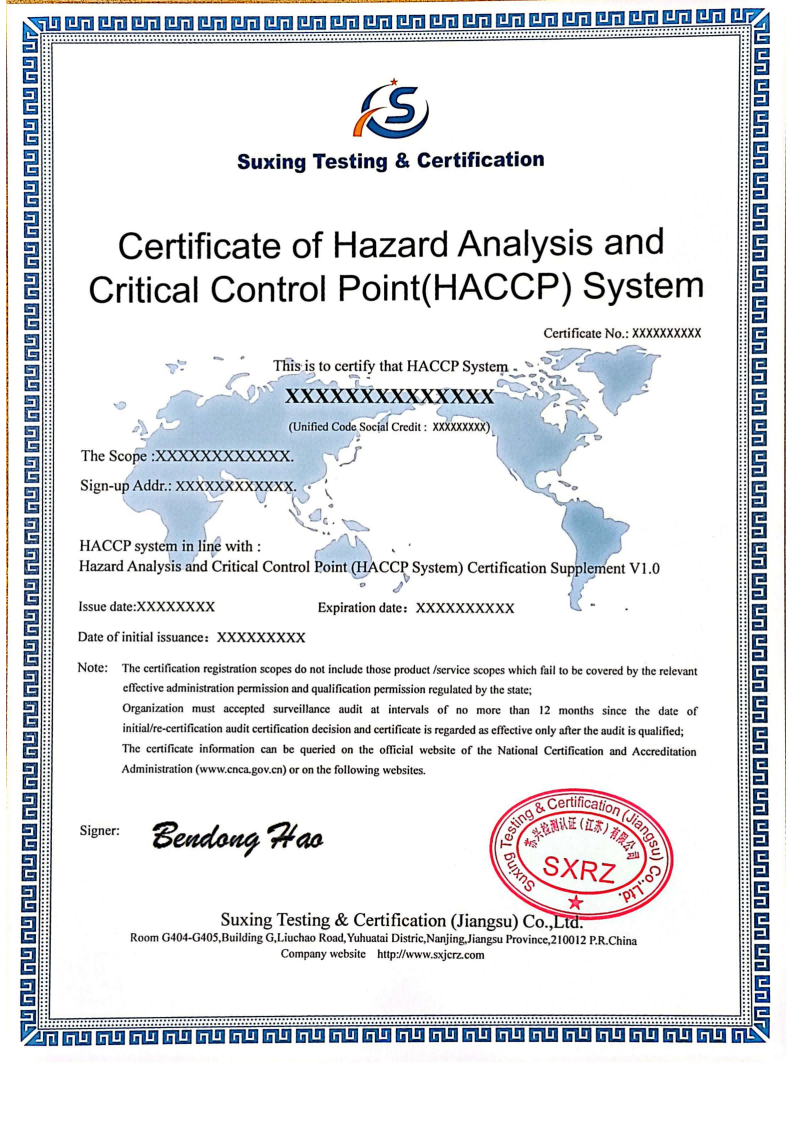 危害分析與關(guān)鍵控制點(diǎn)體系_英文版